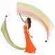 thumbnail image 1 of Velo de seda de danza del vientre Hugo Poi Throw Balls Streamer disfraz para mujer, 1 of 7
