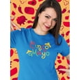 thumbnail image 2 of Cinco De Mayo W Hats Shaped T-Shirt Women -Image by Shutterstock, Female Medium, 2 of 4