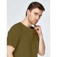 thumbnail image 5 of SSLR Henley Shirts for Men Crewneck Waffle Short Sleeve T Shirts Casual Tee Shirts, 5 of 7