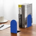 thumbnail image 5 of Sikiie Blue Circles Mosaic Bookends 1 Pair, Wood Bookends for Shelves, Book Ends for Shelves, Book Shelf Holder for Home Office, 5 of 7
