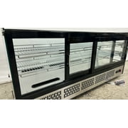 60 in. NSF Refrigerated Bakery Display Case 9.4 Cu.Ft. Countertop Display Curved Glass Display Refrigerator