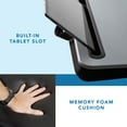 thumbnail image 4 of LapGear Memory Foam Lap Desk w/ Wrist Rest, Fits 15.6" Laptop, Silver Carbon, 4 of 6