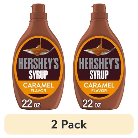 (2 pack) Hershey's Caramel Flavored Syrup, Bottle 22 oz