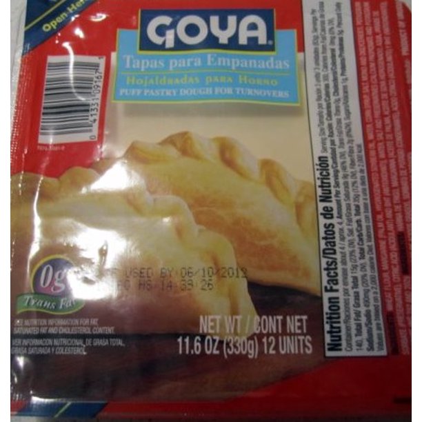 Goya Tapa Empanada Dough Shell, 11.6 Ounce 16 per case. Walmart