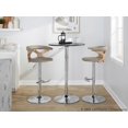 thumbnail image 2 of LumiSource Silver Gardenia Adjustable Barstool - Set of 2, 2 of 6