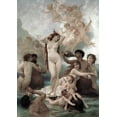 thumbnail image 2 of Bouguereau, William-Adolphe  24x32 Gold Ornate Wood Framed with Double Matting Museum Art Print Titled - The Birth of Venus, 2 of 4