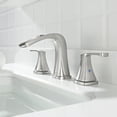 thumbnail image 4 of PARLOS Waterfall Widespread Two Handles Bathroom Sink Faucet , Brushed Nickel, 4 of 11