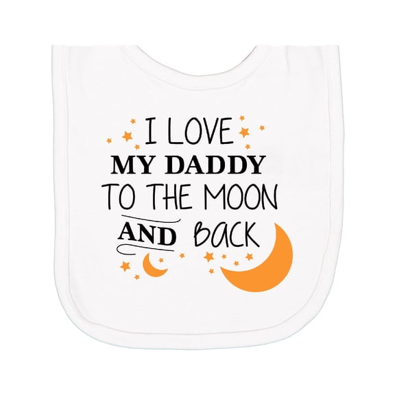 Inktastic I Love My Daddy to the Moon and Back Newborn Bib