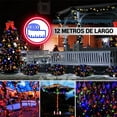 thumbnail image 3 of Luces Navideña Solar 12 Metros 100 Led Decorativa Exterior 8 Modos Multicolor, 3 of 5