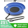 thumbnail image 3 of GoSports 29" Heavy Duty Winter Snow Saucer with Padded Seat and Hand Pull Strap - 2 Pack, Red and Blue, 3 of 6