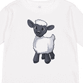 thumbnail image 4 of Inktastic Cute little lamb Boys or Girls Long Sleeve Toddler T-Shirt, 4 of 5
