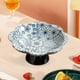 thumbnail image 5 of Utensilios de cocina, accesorios de cocina, platos altos de cerámica chinos azules y blancos pintados a mano, pasteles delicados, bandeja alta para té, platos de frutos secos, platos de dim sum, plato, 5 of 6
