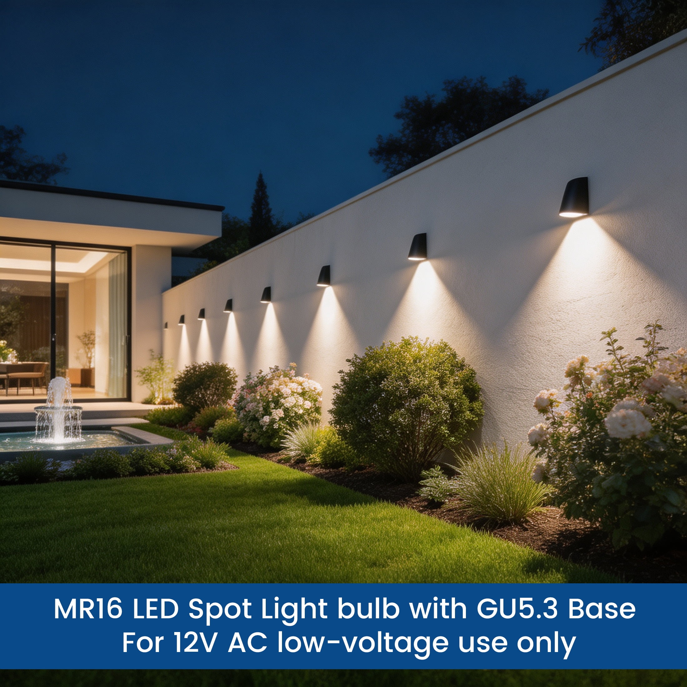 Great Value LED MR16 Indoor Spot Light Bulb, 6-Watts (50W Equiv) 5ACT, Dimmable GU5.3 Base (3 Pack)