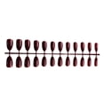 thumbnail image 1 of Juego de 24 Piezas de Uñas Postizas Soidarity Accesorio de Moda para Mujer Café Oscuro, 1 of 5