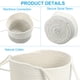 thumbnail image 3 of Cesta colgante para plantas Uxcell, cesta de macramé tejida con cuerda colgante de 28" para decoración del hogar, blanca 1 paquete, 3 of 6