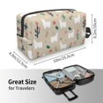 thumbnail image 3 of Uemuo Cute Alpaca Pattern Portable Toiletry Bags with Handle, Waterproof travel Make up Bags for Women, Large Capacity Travel Cosmetic Bags, 3 of 9
