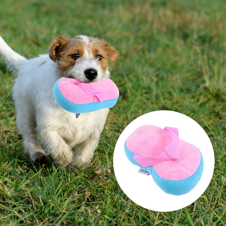 Rubber Puppy Teething Toys, Slipper-shaped Indestructible Dog Toys