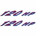 thumbnail image 2 of Bayliner Boat 120 HP Decals | 12 7/8 x 2 1/2 Inch Purple Blue (Pair), 2 of 3
