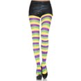 thumbnail image 2 of Music Legs Women's Women's Multicolor striped pantyhose 7423-AS SHOWN, 2 of 2