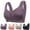 Black, variant on ATOYSOY Wireless Front Closure Bras for Women Breathable Everyday Bra with Adjustable Straps Underwire Bra (Black,36)