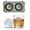 2-Cavity, variant on Baseball Silicone Ice Ball Molds, 3D Stitched Slow-Melting Ice Sphere Maker for Baseball Fans & Home Bar