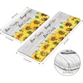 thumbnail image 3 of Anti Fatigue Kitchen Mat, Farmhouse Sunflower Kitchen Rugs Sets of 2, Kitchen Floor Mats Non-Slip Cushioned, Comfort Kitchen Mats for Floor Sink, Laundry, Desk White 17"x47"+17"x29", 3 of 6
