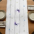 thumbnail image 5 of Table Runners 72 Inches Long Dress Scarves, Spring Farmhouse Kitchen/Dining Table Runner, Coffee Tablerunners, Bicycles Botanical Rose Leaves Butterfly Wood Grain 16x72 Inch, 5 of 9