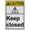 Warning Sign 1, variant on Bilingual Do Not Leave Door Open Unlocked Sign (No deje la puerta abierta o sin cerrar), Industrial Exit Keep Closed Sign 8"x12" UV Resistant for Indoor Outdoor Workplace