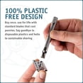 thumbnail image 6 of Merkur 23 Long Handled Mens Safety Razor, 6 of 12