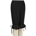 thumbnail image 6 of Clean Womens Bloomer Shorts Lace Trim Bloomers Vintage Pettipants Victorian Steampunk Pantaloons Trendy Lounge Shorts Pull On Stretch Pant Fashion 2025, 6 of 6