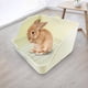 thumbnail image 4 of Caja de arena para conejos - Inodoro para mascotas Jaula de arena para esquinas Caja para orinal Caja rectangular de plástico para animales pequeños - Blanco SM SunniMix Inodoro con bandeja de arena, 4 of 8