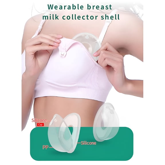 XIRQI Breast Shell Reusable Milk Collectors Saver for Leaks Nursing Moms Breastfeeding
