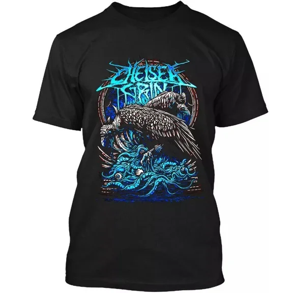 Chelsea Grin American Music Band Retro Black Cotton Tee Unisex T-Shirt up to size 5XL