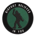 thumbnail image 1 of Bigfoot Believes in You 3.5" Iron On Or Sew On Embroidered Fabric Badge Patch Unexplained Mysteries Iconic Series, 1 of 2