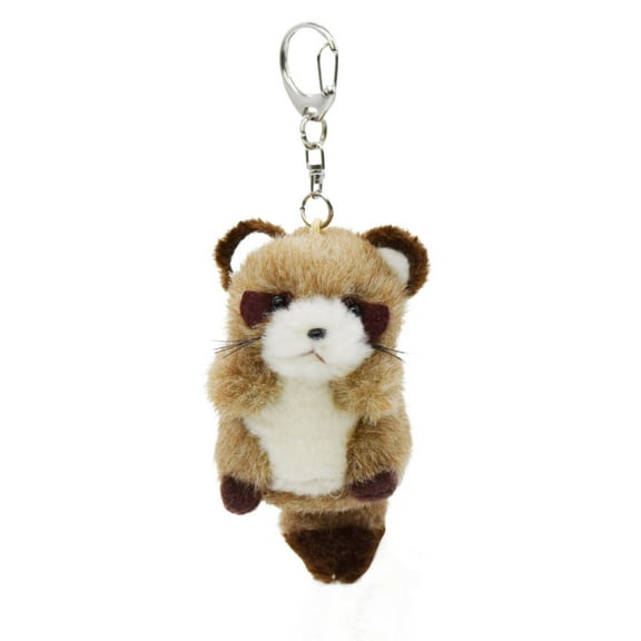 Cute Plush Mini Raccoon Stuffed Animal Soft Keychain for Kids Bag, Purse, Backpack, Handbag