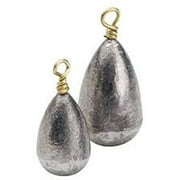 Stellar Pear Shaped 2 Ounce (5 Pack) Sinker Fishing Weights, Fishing Sinkers for Saltwater and Freshwater, Fishing Gear Tackle