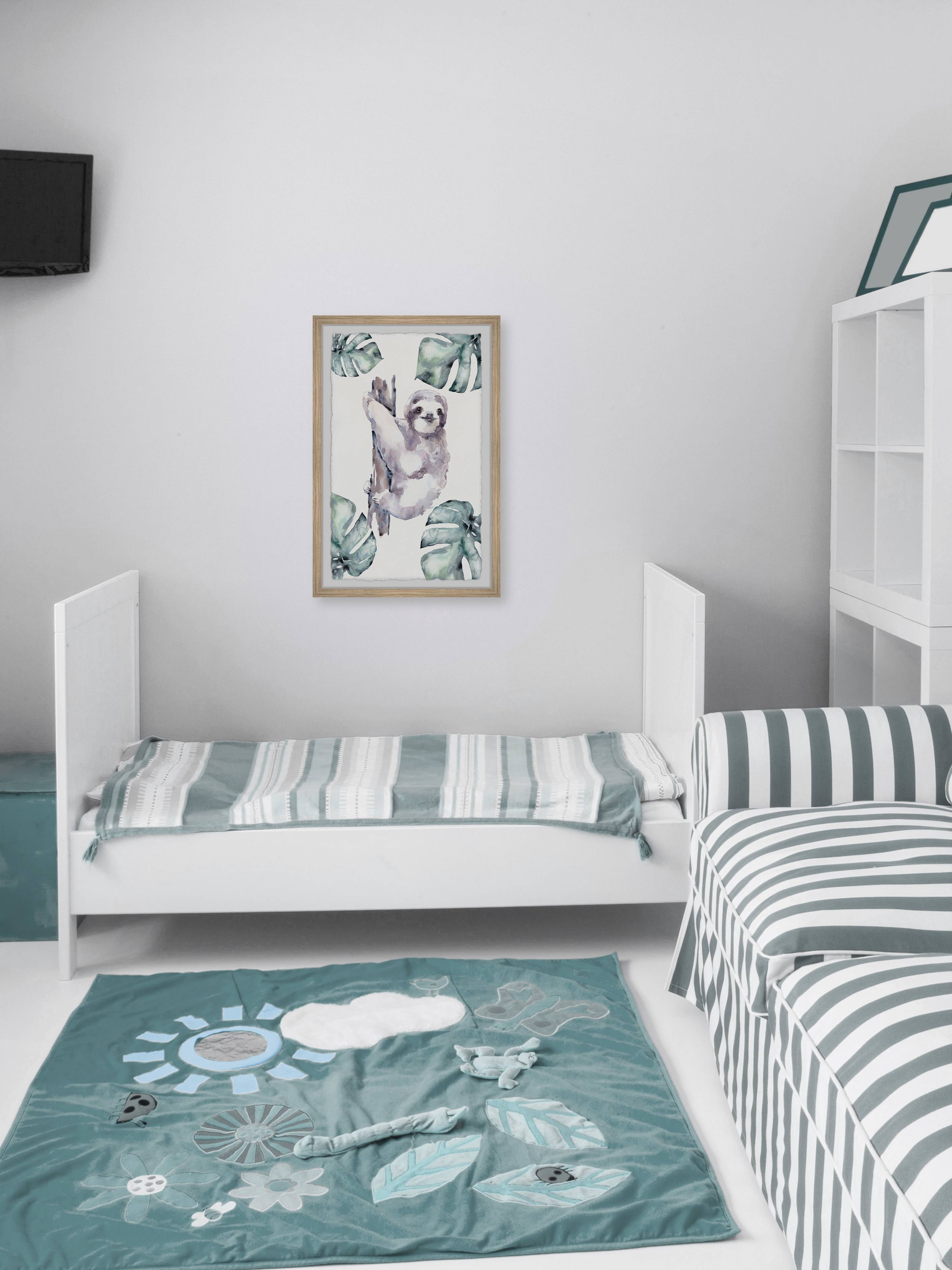 Marmont Hill Palms and Sloth Framed Wall Art