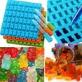 thumbnail image 6 of ACDANC 53 Cavity Silicone Gummy Bear Chocolate Mold Candy Maker Ice Tray Jelly Moulds, 6 of 7