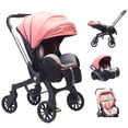 thumbnail image 1 of Carriola Para Bebé Starkids Lyra Convertible A Autoasiento Rosa, 1 of 7