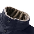 thumbnail image 5 of DUMUIELD Men's Puffer Vest Outerwear Sherpa Fleece Lined Coat Casual Sleeveless Jacket Outdoor Winter Warm Waistcoat Navy,L, 5 of 6