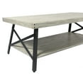 thumbnail image 3 of Artum Hill Hudson Light Gray 48" Coffee Table with Storage Shelf, 3 of 6
