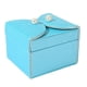 thumbnail image 1 of Joyero Portátil Con Compartimientos Para Las Mujeres Collar Organizador De La Joyería Con La Cerradura Para Los Pendientes Pulseras Anillos - Azul, 1 of 7