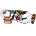 thumbnail image 2 of Rastogi Handicrafts pure copper screen printed Water bottle 950 ml (Peacock Print), 2 of 5