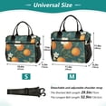 thumbnail image 4 of FORMRS Insulated Lunch Bag for Work School Unisex Large Capacity Cooler with Shoulder Strap, Retro Floral Orange, 4 of 6