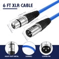thumbnail image 2 of Micrófono Rainbow balanceado XLR Cable Copkim de 1,8 m y 3 pines, 2 of 7