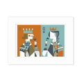 thumbnail image 1 of Playing Cards Illustration K Q Pattern Photo Mount Frame Picture Art Painting Desktop 5x7 inch, 1 of 3
