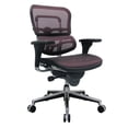 thumbnail image 1 of Eurotech Seating Ergohuman Chaise Pivotante en Maille Dossier Moyen, Rouge Prune, 1 of 2