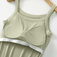 thumbnail image 5 of Camisole Tops for Women Built in Bra Adjustable Spaghetti Strap Workout Yoga Shirts Basic Tank Tops Layer Padded Bra, 5 of 7