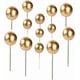 thumbnail image 1 of Balloon Cake Toppers Mini Round Gold Ball Cupcake Toppers Cake Decorations for Birthday Wedding Anniversary Valentines Party Cake Decoration Supplies, 1 of 4