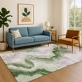 thumbnail image 7 of Addison Rugs Mayfield Premium Machine Washable Transitional Swirls Olive Rectangle Rug, 3' x 5', 7 of 7